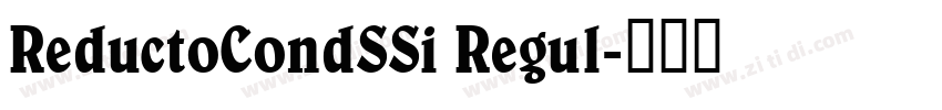 ReductoCondSSi Regul字体转换 ReductoCondSSi Regul字体转换